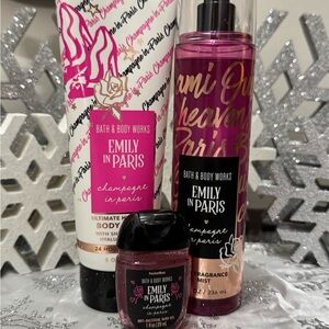 Emily in Paris Bath & Body Works Champagne Fragrance Set